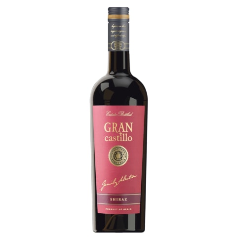 Raudon.vynas GRAN CASTILLO SHIRAZ,12,5%,0,75l