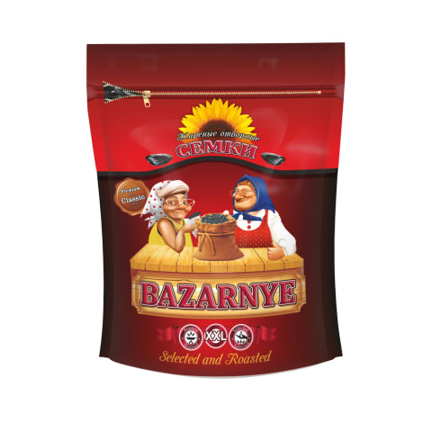 Saulespuķu sēklas Bazarnyje melnas xxl 240g