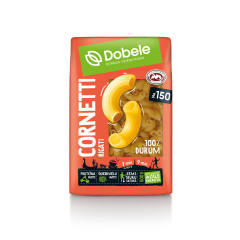 Makaroni Dobele Nr.150 Cornetti Rigati 500g