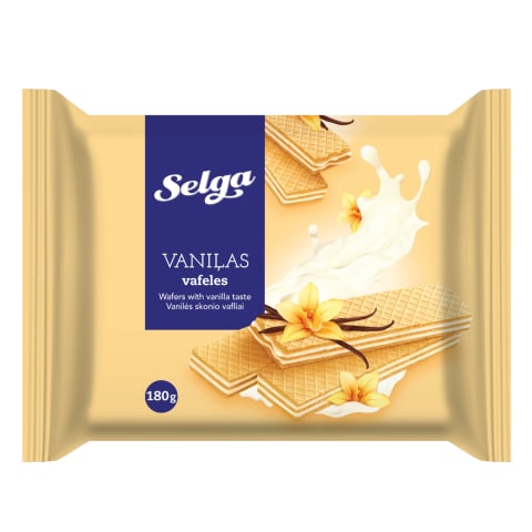 Vaniliniai vafliai SELGA, 180 g