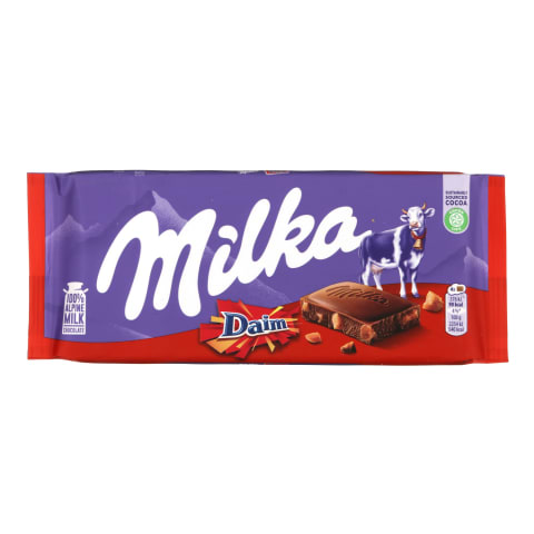Piena šokolāde Milka ar Daim 100g