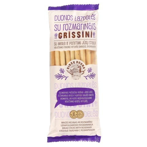 Duonos lazdelės su rozmarinais GRISSINI,125g