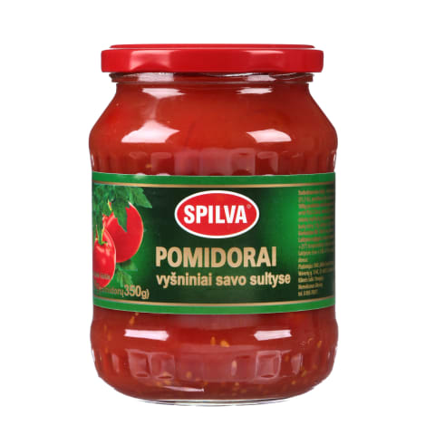 Vyšniniai pomidorai savo sultyse SPILVA, 680g