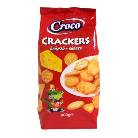 Kreekerid soolased juustumaitselised Croco 400g
