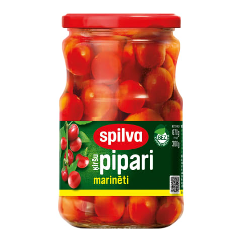 Marinēti kiršu pipari 670g/300g