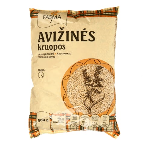 Avižinės kruopos FASMA, 800g