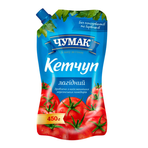 Ketšup mahedamaitseline Chumak 450g
