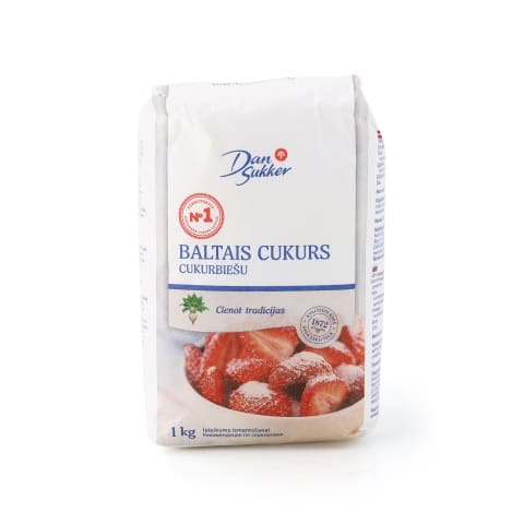 Cukurs Dansukker baltais 1kg