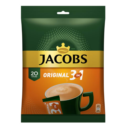 Tirpioji kava JACOBS ORIGINAL 3 in 1, 304 g