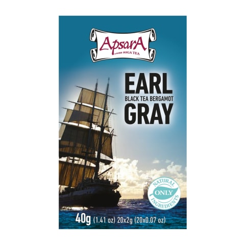 Melnā tēja Apsara Earl Grey 20x2g