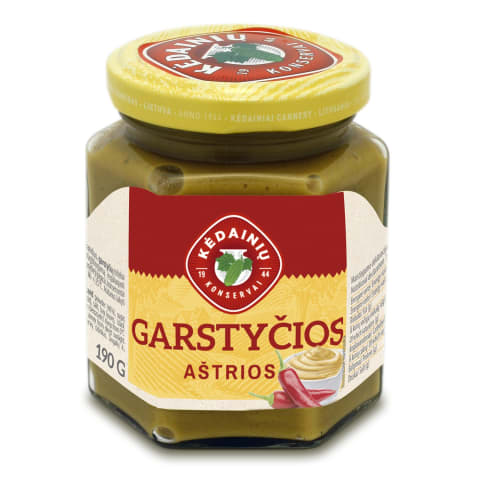 Aštrios garstyčios KĖDAINIŲ KONSERVAI, 190g