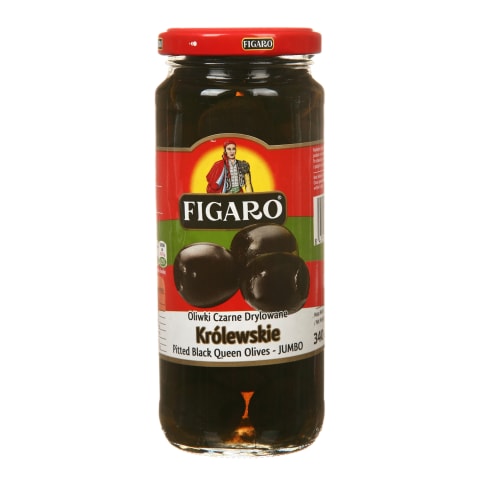 Melnās olīvas Figaro bez kauliņiem 340g/160g