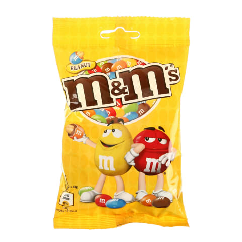 Šokoladu aplieti žemės riešutai M&M'S, 90 g