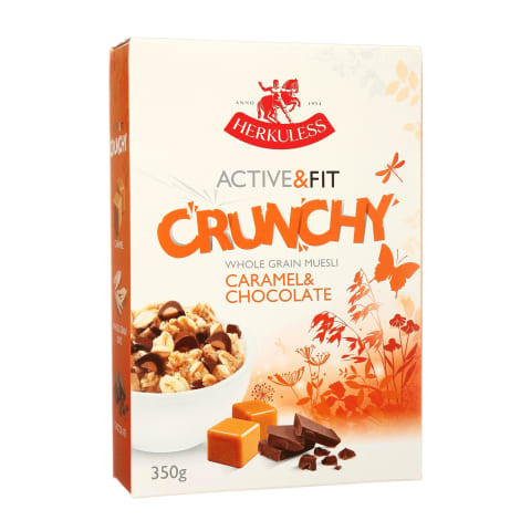 Musli Herkuless Active&Fit karameļu šok. 350g