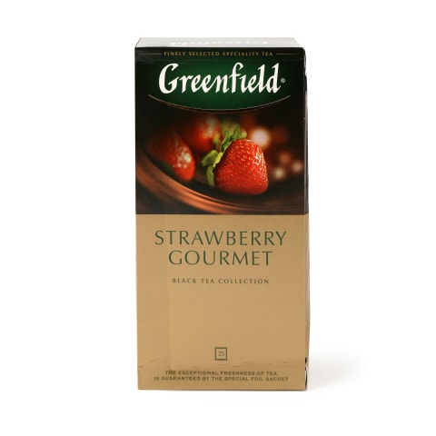 Melnā tēja Greenfield Strawberry 25x1,5g