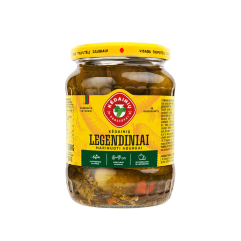 Marinuoti agurkai GERAS VAIZDELIS, 660g