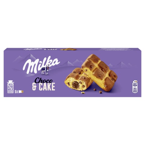 Biskviitküpsised šokolaaditäidisega Milka Cake&Choc 175g