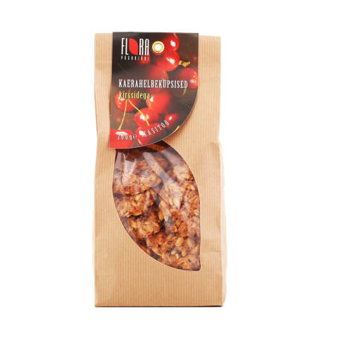Kaerahelbeküpsised kirssidega Flora 300g