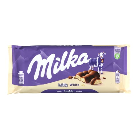 Šokoladas MILKA BUBBLY WHITE, 95g