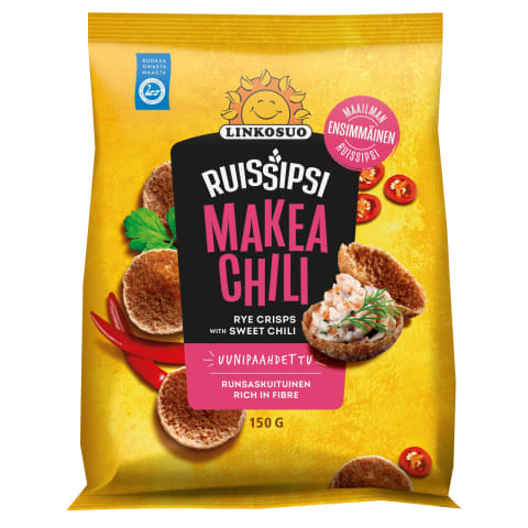 Rukki näkileivad magusa tšilli, LINKOSUO, 150 g