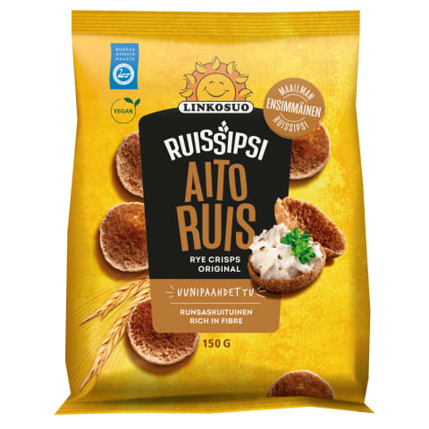 Rukki näkil. Ruissipsi Original Linkosuo 150g