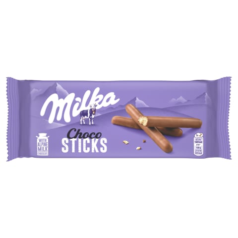 Küpsised šokolaadis Milka Choco Stix 112g