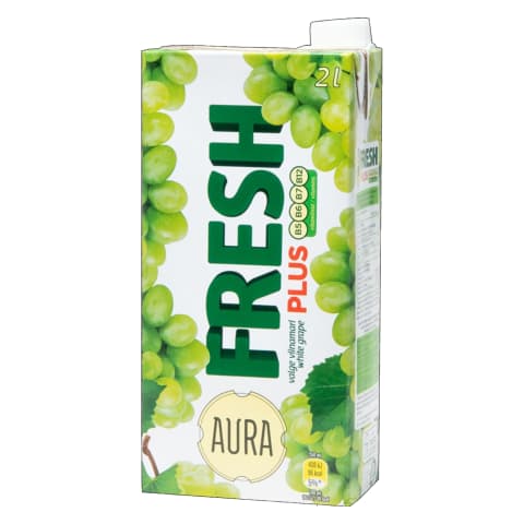 Valge viinamarja mahlajook, AURA PLUS, 2 L