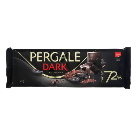 Juodasis šokoladas PERGALĖ, 72%, 250g