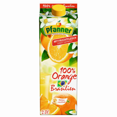 Apelsinų sultys PFANNER BRAZIL ORANGE, 2 l