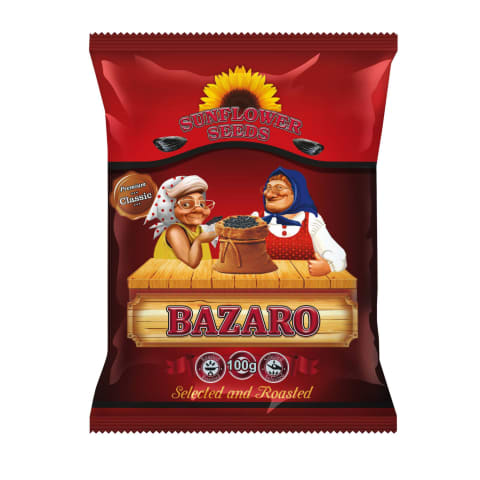 Grauzdētas saulespuķu sēklas Bazaro 100g
