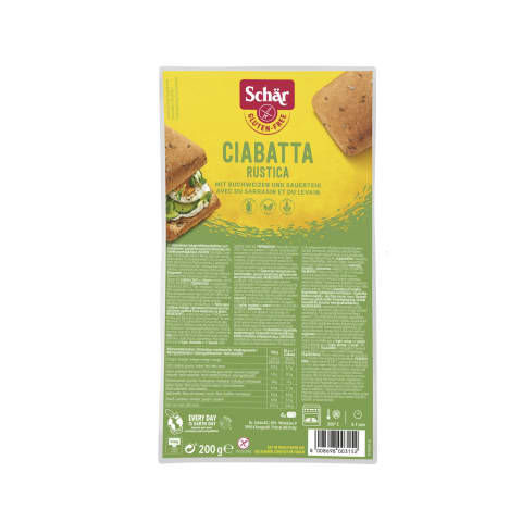 Duona be glit.SCHAR CIABATTA RUSTICA,200 g