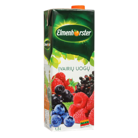 Įvair. uogų sulčių gėrimas ELMENHORSTER, 1,5l