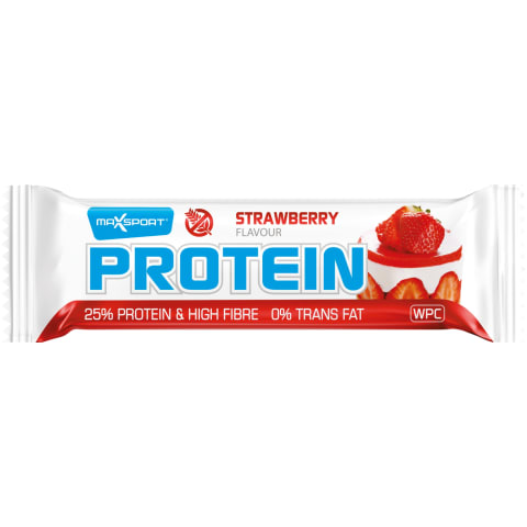 Proteīna bat. Max Sport zemeņu bez glut. 50g