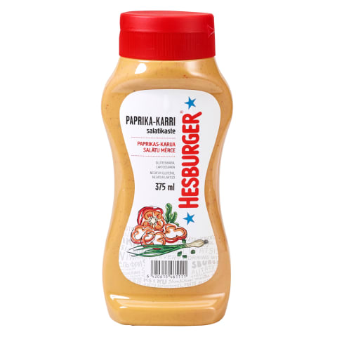 Paprika-karri salatikaste Hesburger 375ml