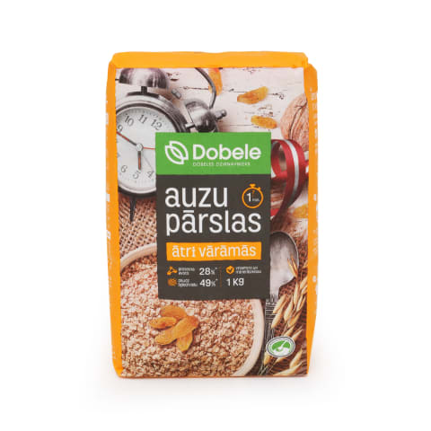 Auzu pārslas Dobele ātri vārāmās 1kg