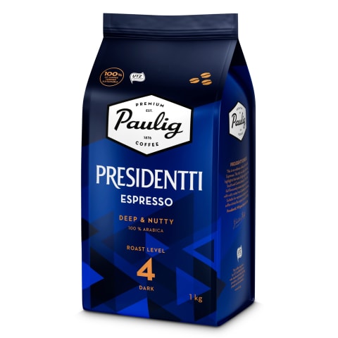 Presidentti Espresso uba, PAULIG, 1 kg