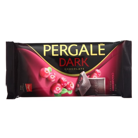 Juodasis šokoladas su spang., PERGALĖ, 93 g