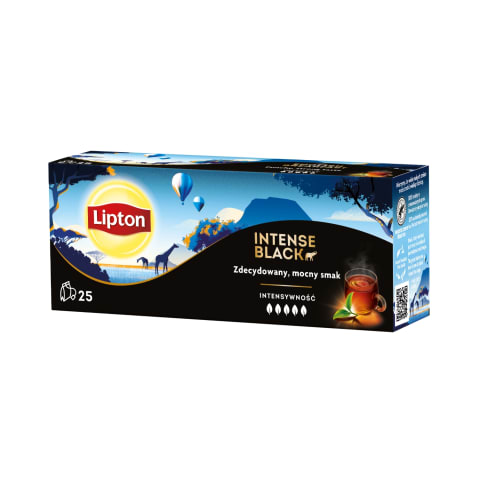 Juodoji arbata LIPTON INTENSE, 25 x 2,32g