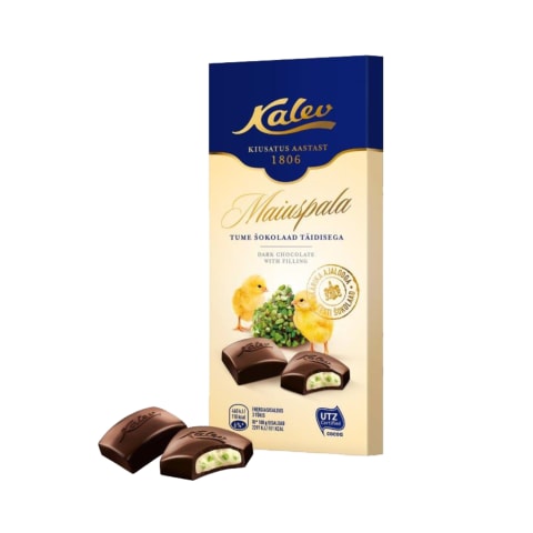Tume šokolaad täidisega Kalev Maiuspala 100g