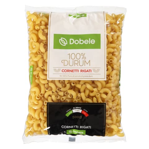 Makaronai CORNETTI RIGATI DOBELE, 500 g