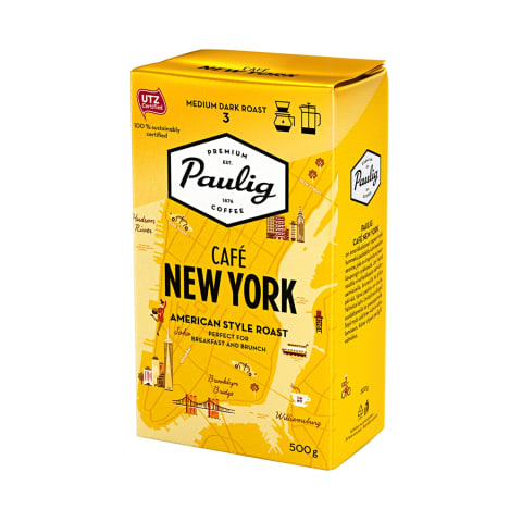 Jahvatatud kohv Paulig Cafe New York 500g
