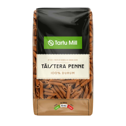 Pasta täistera durum Penne Tartu Mill 500g