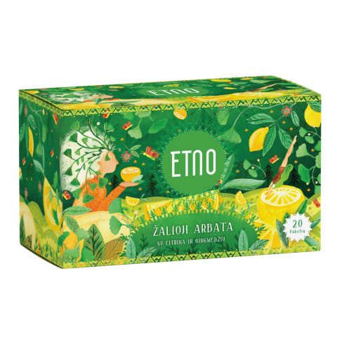 Žalioji arbata su citrin.ginkm., ETNO, 40g
