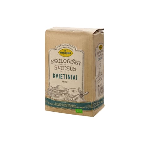 Ekologiški kvietiniai miltai MALSENA, 1kg