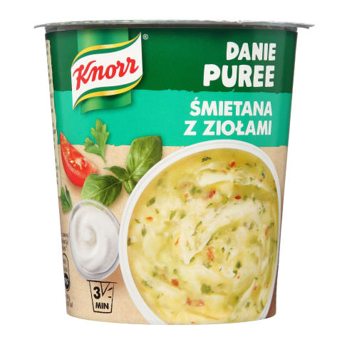 Bulvių košė su grietinėl.žolel., KNORR, 48 g