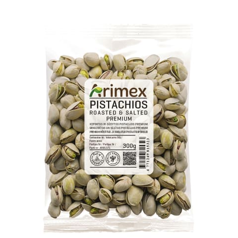 Pistaatsiapähklid Arimex röstitud,soolat.300g