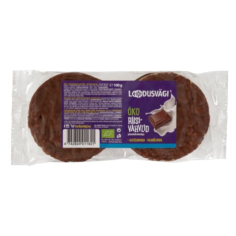 Riisigaletid piimašokol. Loodusvägi mahe 100g