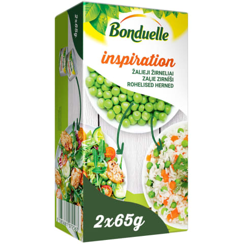 Zaļie zirnīši Bonduelle Inspiration 2x65g