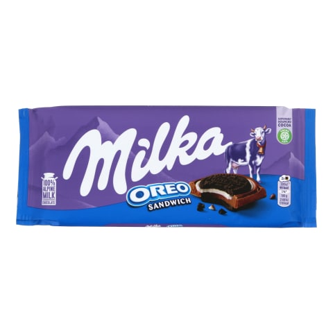 Šokoladas su sausainiais MILKA OREO, 92 g