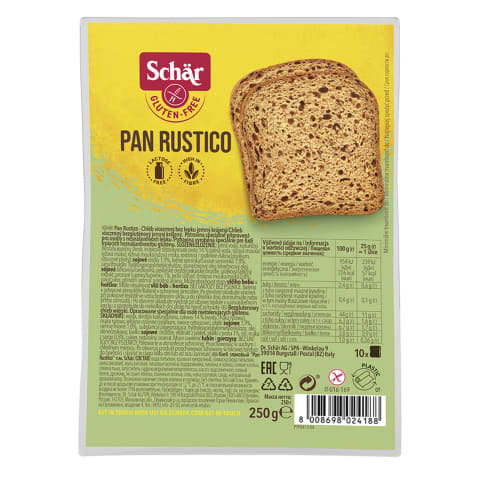 Mitmeviljasai Schär Pan Rustico gluteenivaba 250g